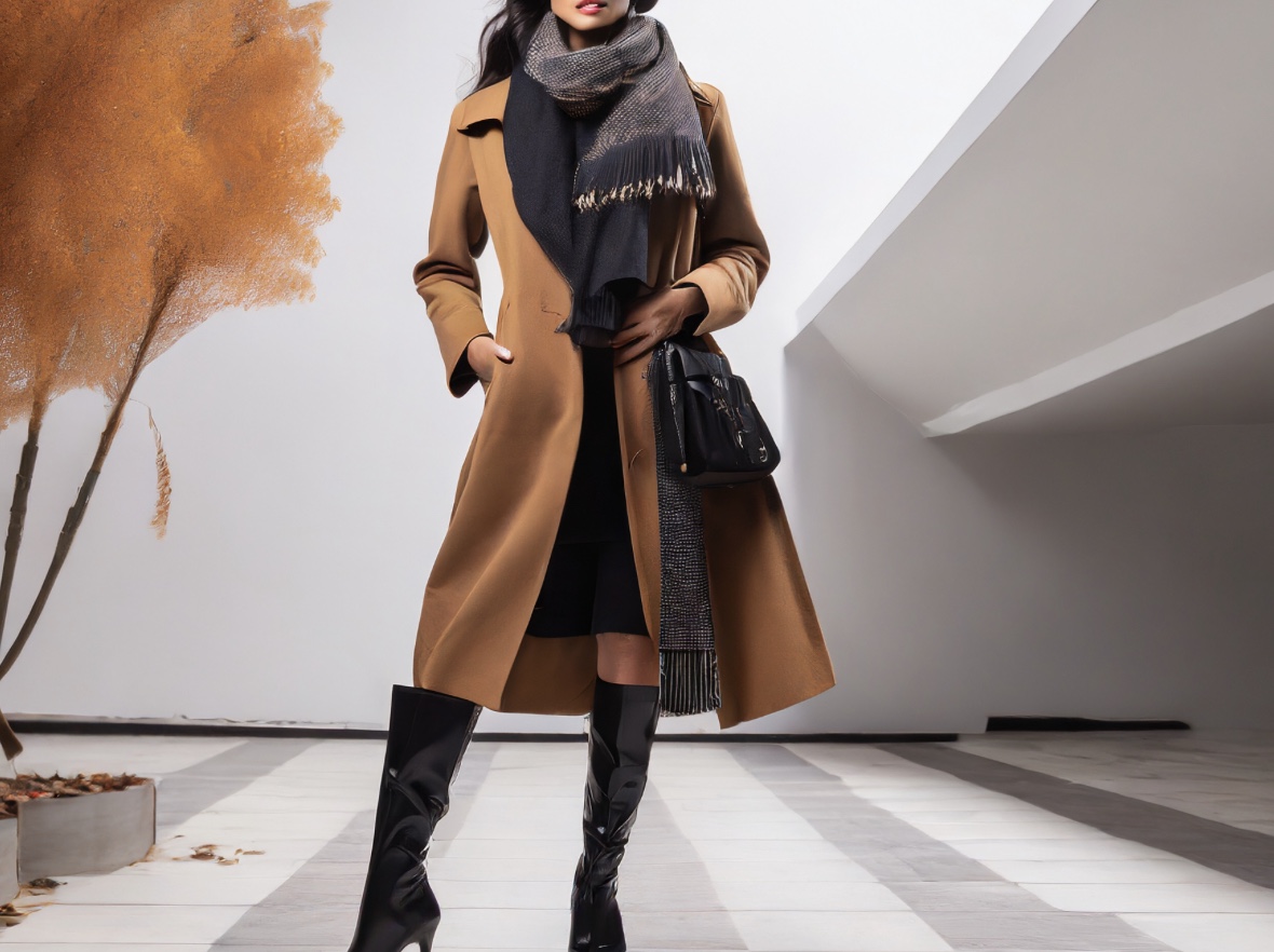 Accessorize long coats